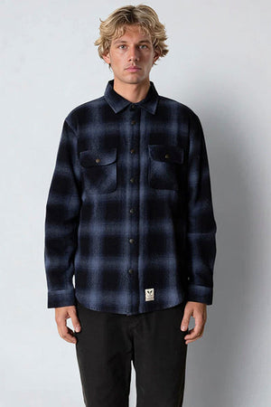 Fat Moose Adrian Cotton Check Shirt Navy / Dark Navy