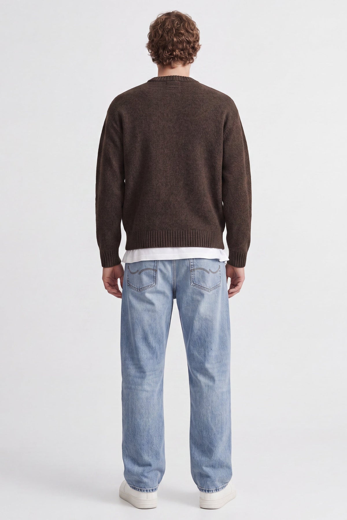 Jack & Jones Soho Ollie Knit Crew Neck SN Cocoa