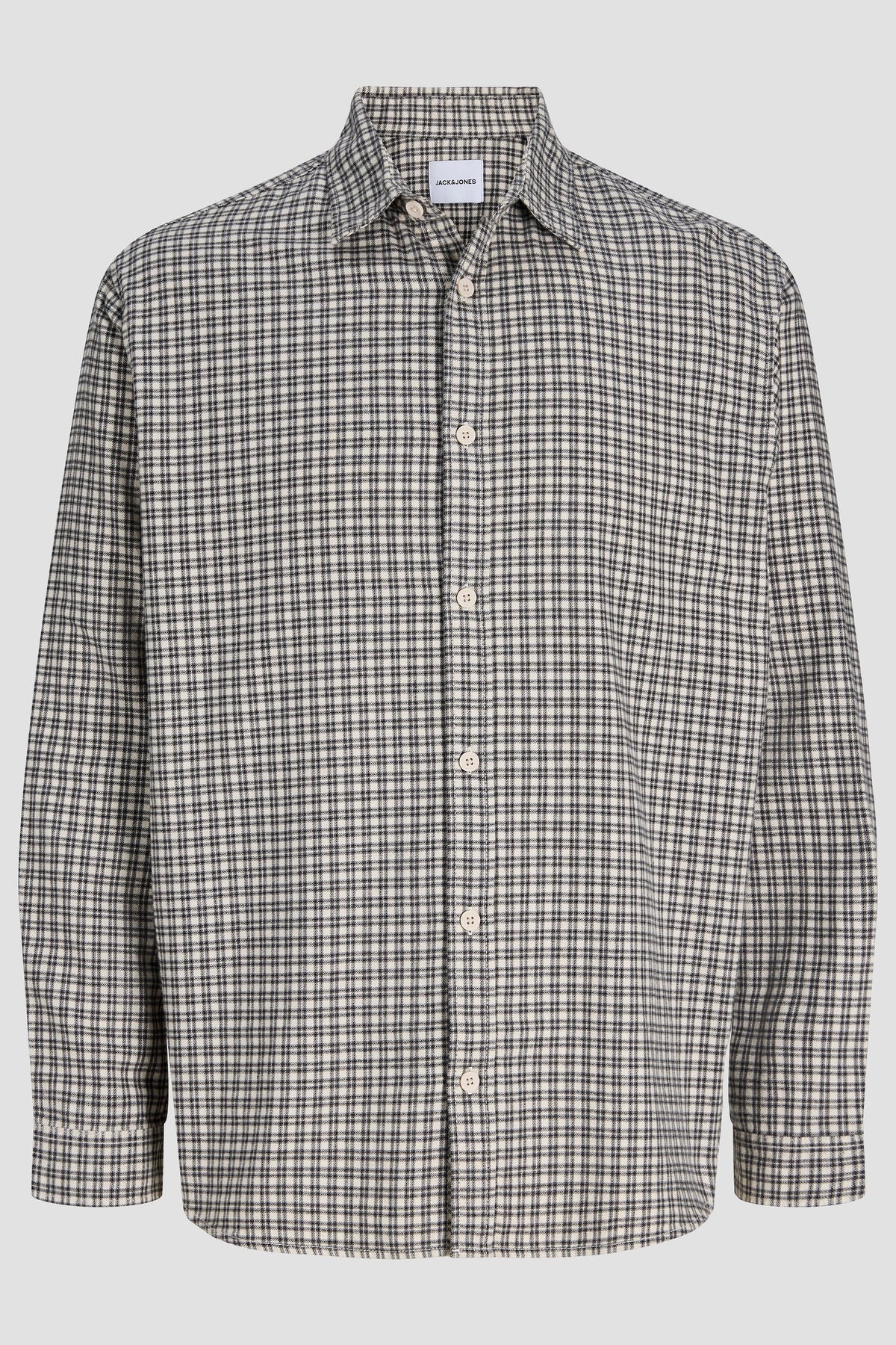 Jack & Jones Carter Check Shirt LS SN Cloud Dancer
