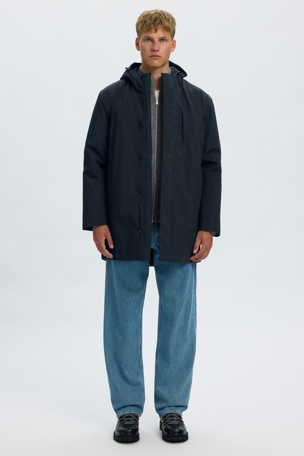 Selected Franklin Urban Tech Parka Black
