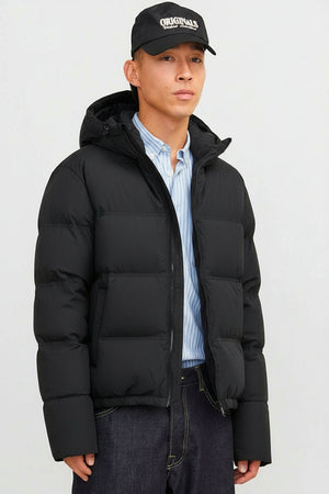 Jack & Jones Soho Puffer Hood Jacket  Black