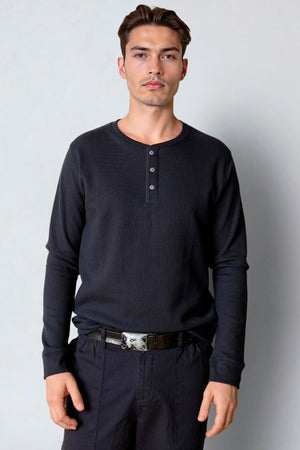 Clean Cut Copenhagen Cal L/S grandad Dark Navy