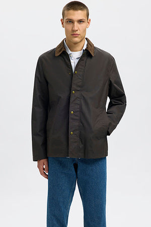 Selected Walter Waxed Cotton Jacket Delicioso