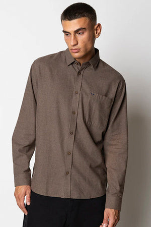 Fat Moose Frank flannel shirt Brown
