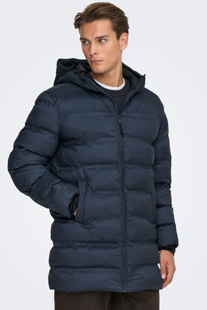 ONLY & SONS Union Seamless Puffer Coat Night Sky