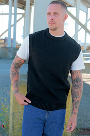 Jack & Jones Soho Ollie Knit Vest Black