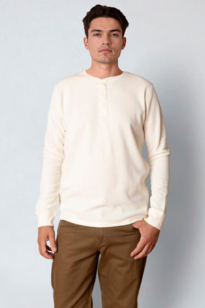 Clean Cut Copenhagen Cal L/S grandad Ecru Melange