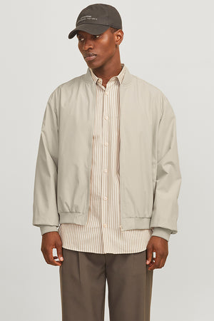 Jack & Jones Charge Oversize Bomber Jacket  Moonbeam