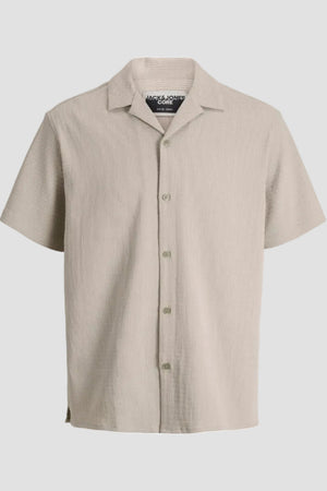 Jack & Jones Fusion Performance Resort Shirt SS Pure Cashmere