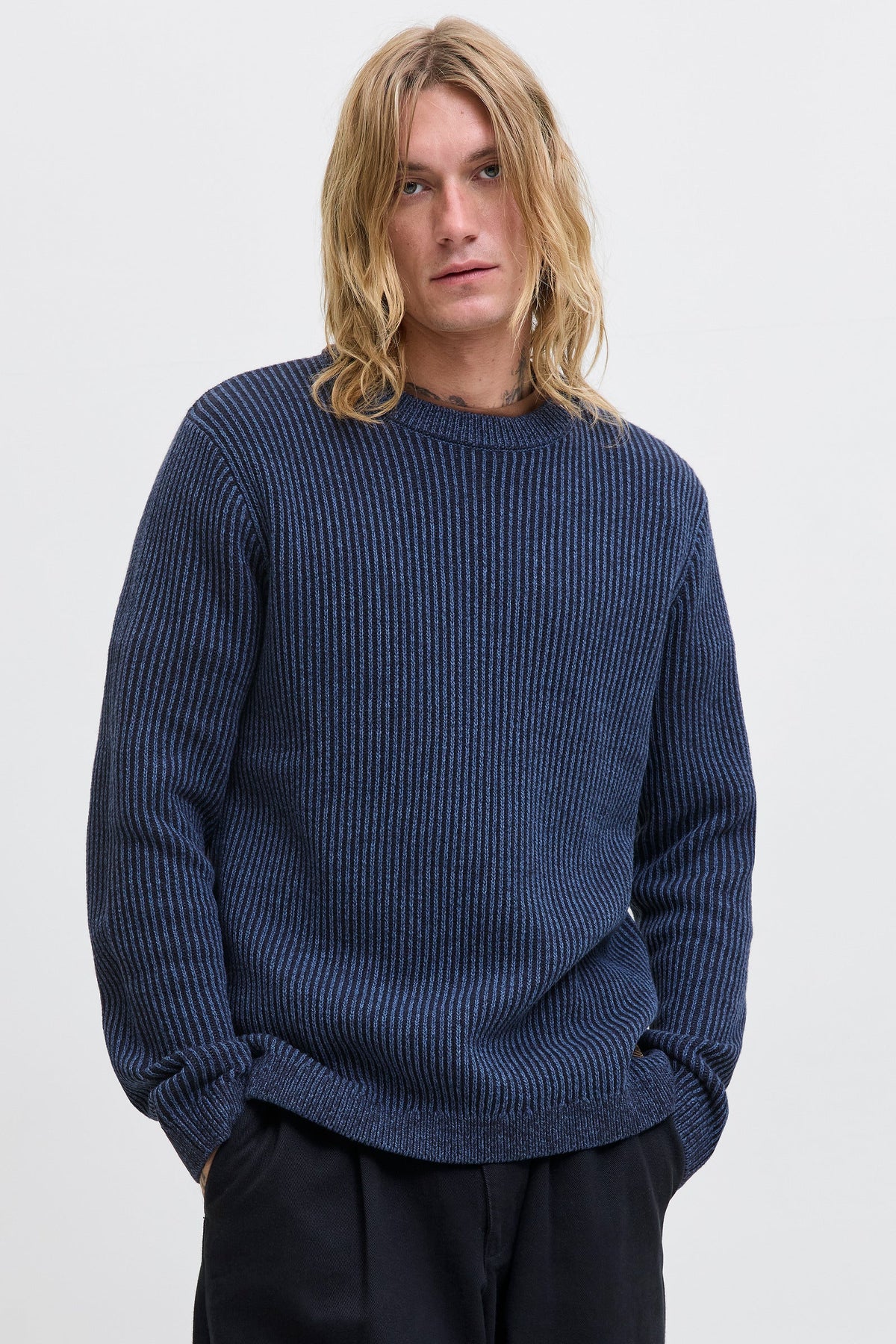 Jack & Jones Dover Knit Crew Neck SN Sky Captain