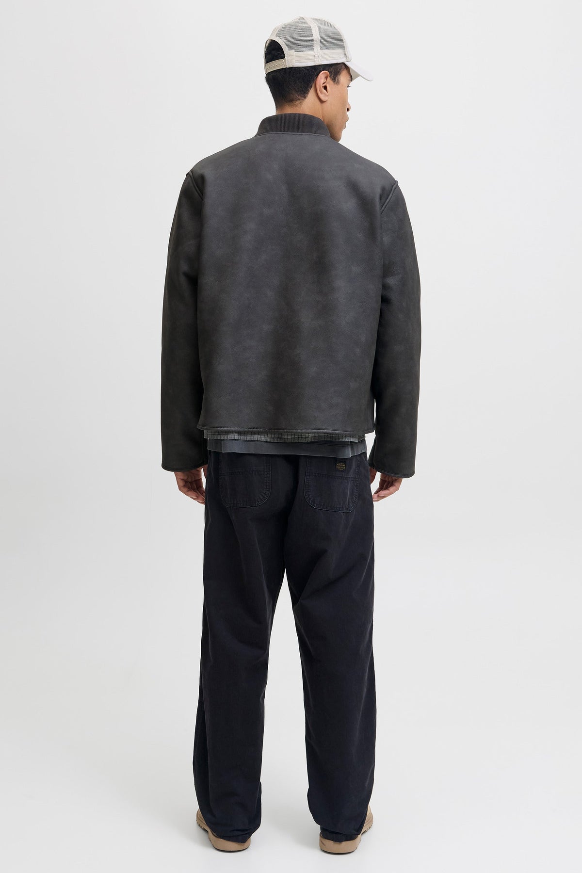 Jack & Jones Fade Pu Bomber Jakke Chocolate Brown