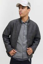 Jack & Jones Fade Pu Bomber Jakke Chocolate Brown