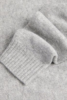 Jack & Jones Soho Ollie Knit High Neck Zip Car Light Grey Melange