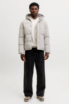 Jack & Jones Soho Puffer Hood Aw26 Dove