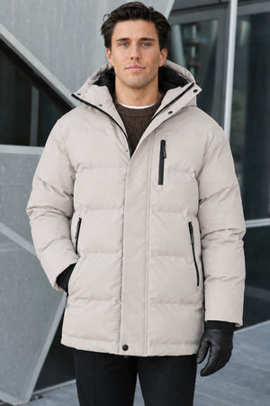 Jack & Jones Trace Alpha Long Puffer Dove