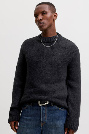 Jack & Jones Salamanco Knit Crew Neck Black