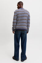 Jack & Jones Salamanco Knit Crew Neck Crown Blue