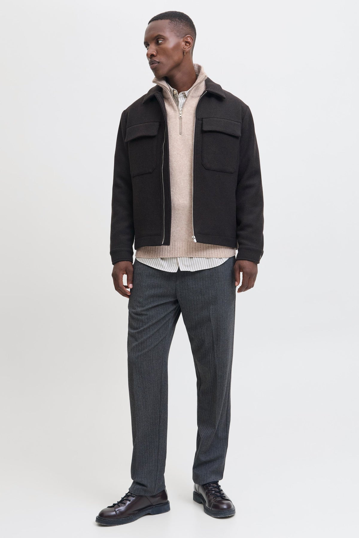 Jack & Jones Soho Ollie Knit Half Zip Atmosphere