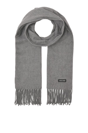 Jack & Jones Solid Woven Scarf Grey Melange