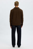Selected Nealy Ls Knit Reg Workwear Cardigan Demitasse
