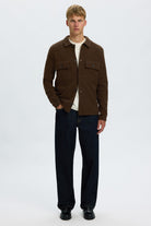 Selected Nealy Ls Knit Reg Workwear Cardigan Demitasse