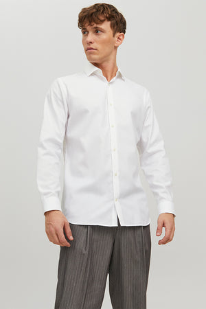 Jack & Jones Parker Wrinkle Resistant Shirt LS White