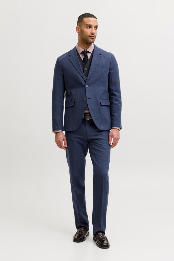 Jack & Jones Martin Summer Blazer Linen Blend Dark Navy