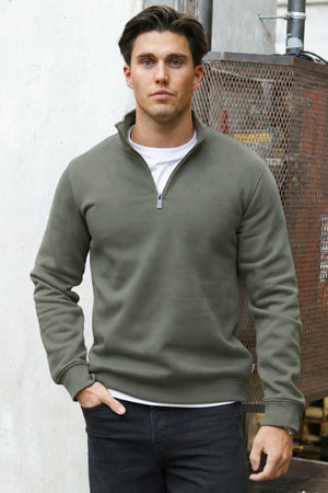 Only & Sons Ceres Half Zip Sweat Beluga