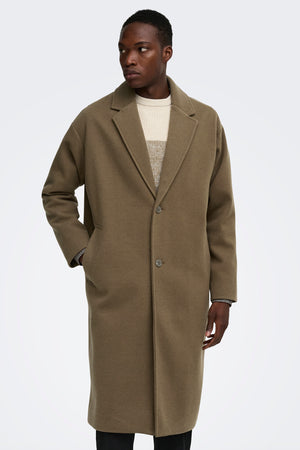 Only & Sons Stanley Coat Walnut