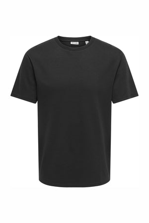 Only & Sons Caspian Airflex SS Reg Tee Black