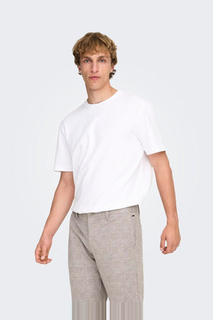 Only & Sons Caspian Airflex SS Reg Tee White