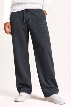 Only & Sons Goyle Wide Scuba Pant Dark Grey Melange