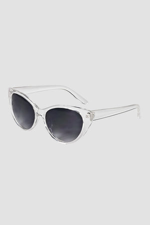 CBA Clear Frame Cat Eye Sunglasses 2501 Transparent