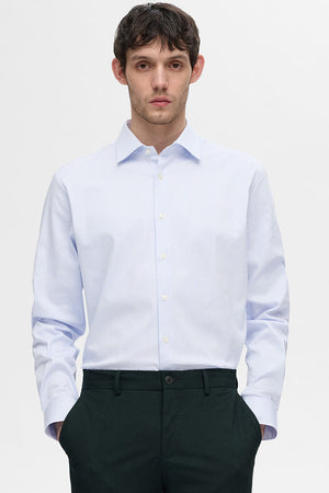 Selected Performance Stretch LS Shirt Cashmere Blue Stripe