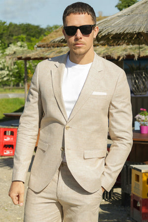 Jack & Jones Riviera Linen Blazer Beige