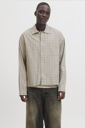 Jack & Jones Austin Clean Check Shirt Moonbeam