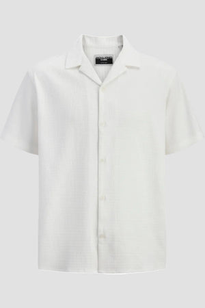Jack & Jones Fusion Performance Resort Shirt SS Cloud Dancer