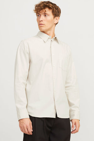 Jack & Jones Cody Relaxed Fit Poplin LS Shirt Moonbeam