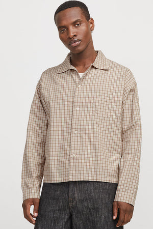 Jack & Jones Austin Loose Fit Check Shirt Crockery