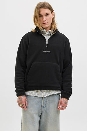 Jack & Jones Soho Fleece Half Zip Black