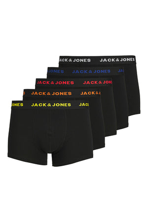 Jack & Jones Black Friday Trunkss 5 PACK Black x 5