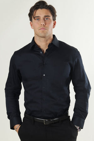 Selected Performance Stretch LS Shirt Black