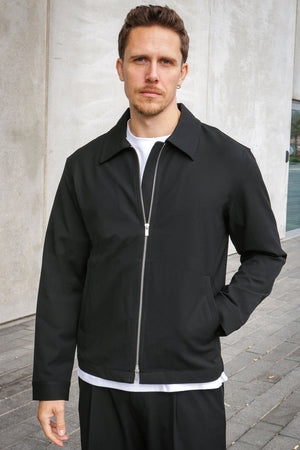 Selected Finn Zip Jacket Black