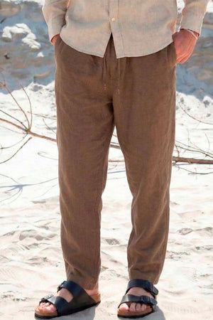 Solid Taiz Pants Shitake