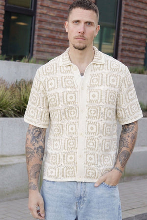 Only & Sons Bart Rlx Short Sleeve Shirt Egret
