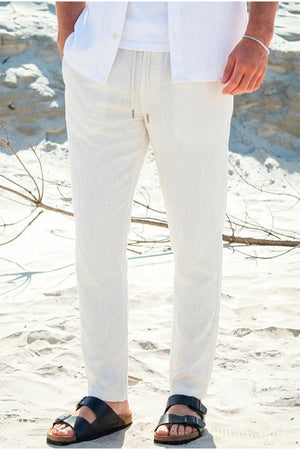 Solid Taiz Pants Off White