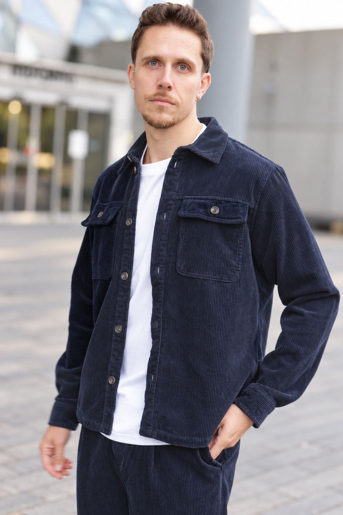 Solid Nam Shirt Insignia Blue