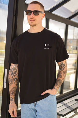 Clean Cut Copenhagen Patrick Organic Tee Black / White Print