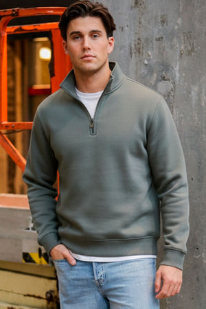 ONLY & SONS Ceres Half Zip Sweat Castor Gray