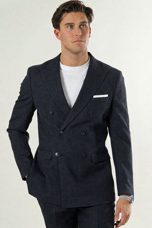 Selected Oasis Linen DB Blazer Black